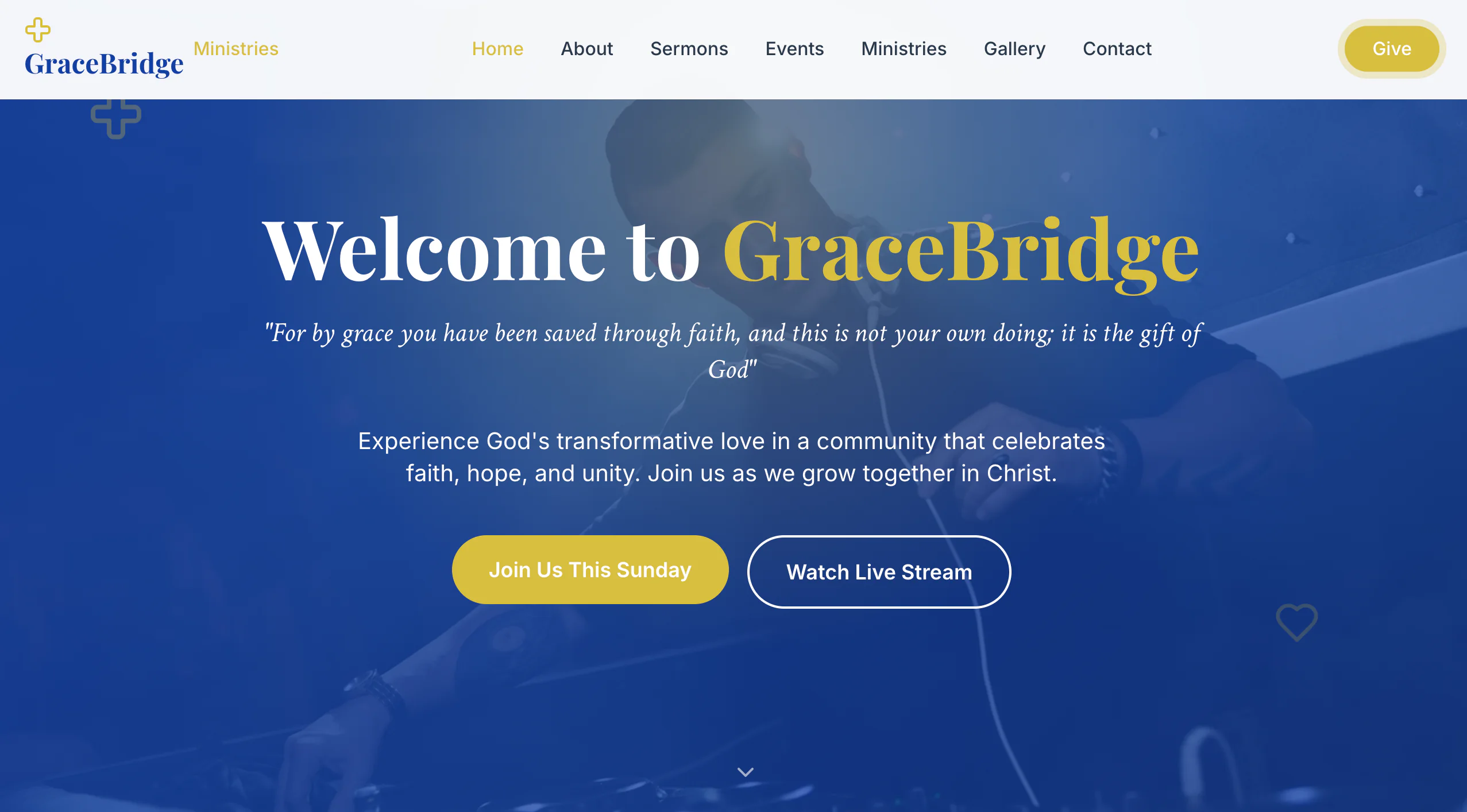 GraceBridge Ministries Website Template
